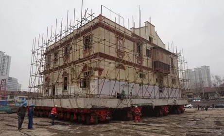 平移動老建筑，傾角傳感器起到關鍵作用